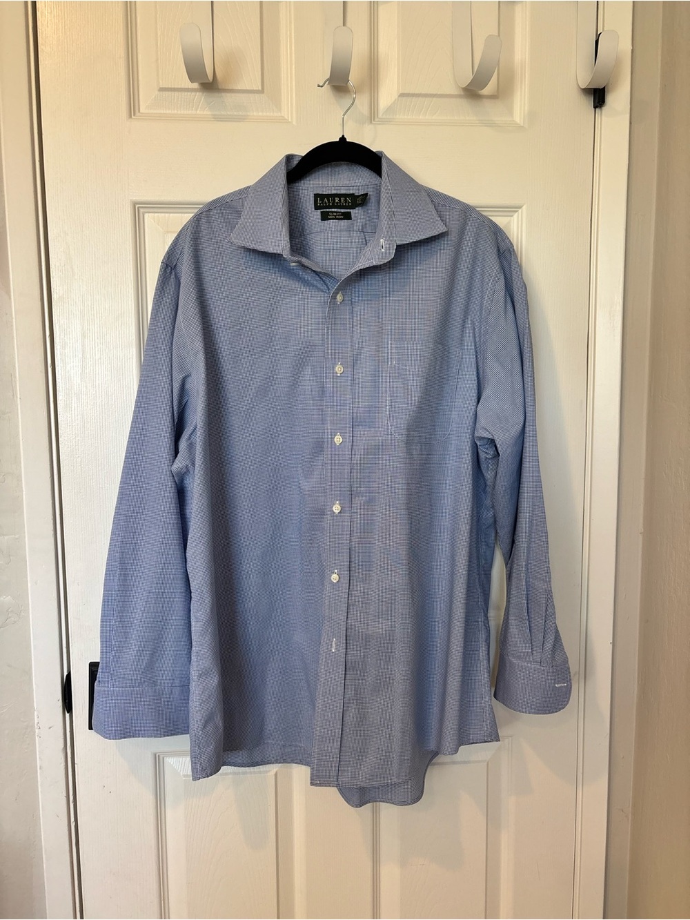 Ralph Lauren Men's Light Blue Button-Up Dress Shirt